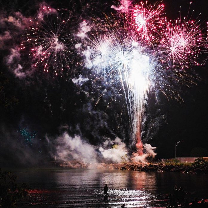 Lee Higginson regularly shares her photos of Port Hope on social media, including this stunning shot of the 2024 Canada Day fireworks. (Photo: Lee Higginson)