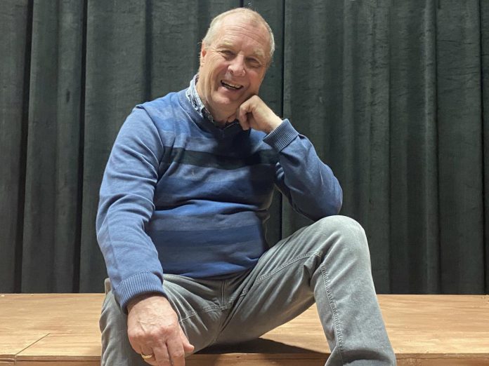 Award-winning playwright, director, and actor Robert Ainsworth is directing the Peterborough Theatre Guild production of "Joseph and the Amazing Technicolor Dreamcoat", which runs at Showplace Performance Centre in downtown Peterborough for eight performances from April 25 to May 4, 2025. (Photo: Paul Rellinger / kawarthaNOW)
