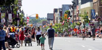 Instead of a traditional parade for the City of Peterborough's 2025 Canada Day celebrations, residents will be encouraged to "roll, stroll, and celebrate" by participating in a community procession from City Hall to Millennium Park for a full afternoon of family-friendly festivities. (Photo: City of Peterborough)