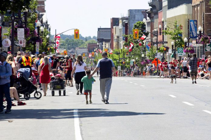 Instead of a traditional parade for the City of Peterborough's 2025 Canada Day celebrations, residents will be encouraged to "roll, stroll, and celebrate" by participating in a community procession from City Hall to Millennium Park for a full afternoon of family-friendly festivities. (Photo: City of Peterborough) Instead of a traditional parade for the City of Peterborough's 2025 Canada Day celebrations, residents will be encouraged to "roll, stroll, and celebrate" by participating in a community procession from City Hall to Millennium Park for a full afternoon of family-friendly festivities. (Photo: City of Peterborough)