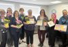 Lucy Roda (right), owner and Roda's Kitchen in Cobourg, and her team recently baked and decorated hundreds of Easter cookies in support of Community Care Northumberland's Meals on Wheels program, raising $5,800. (Photo: Community Care Northumberland / Facebook)