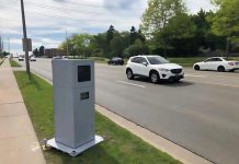 A mobile speed camera. (Photo: City of Peterborough staff report)