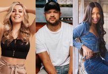 Elyse Saunders from Peterborough, Tebey from Peterborough, and Sacha from Warkworth have each received multiple nominations for the Country Music Association of Ontario's 2025 CMAOntario Awards, with Daryl Scott from Douro and Jesse Slack from Peterborough receiving a nomination for Songwriter of the Year. The CMAOntario Awards Show will be held on June 1, 2025 at The Music Hall in Hamilton. (kawarthaNOW collage of promotional photos)