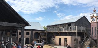On the outdoor barnyard stage of the picturesque Winslow Farm in the Township of Cavan Monaghan, Millbrook's 4th Line Theatre develops and stages original Canadian plays, written by and about Canadians, that chronicle and explore the region's cultural heritage. Attracting more than 17,000 people each summer, the not-for-profit outdoor theatre company has a $4 million impact on the local economy each season, working with more than 50 local businesses, food purveyors, and partners. (Photo courtesy of 4th Line Theatre)