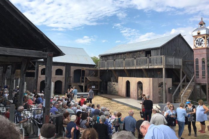 On the outdoor barnyard stage of the picturesque Winslow Farm in the Township of Cavan Monaghan, Millbrook's 4th Line Theatre develops and stages original Canadian plays, written by and about Canadians, that chronicle and explore the region's cultural heritage. Attracting more than 17,000 people each summer, the not-for-profit outdoor theatre company has a $4 million impact on the local economy each season, working with more than 50 local businesses, food purveyors, and partners. (Photo courtesy of 4th Line Theatre) On the outdoor barnyard stage of the picturesque Winslow Farm in the Township of Cavan Monaghan, Millbrook's 4th Line Theatre develops and stages original Canadian plays, written by and about Canadians, that chronicle and explore the region's cultural heritage. Attracting more than 17,000 people each summer, the not-for-profit outdoor theatre company has a $4 million impact on the local economy each season, working with more than 50 local businesses, food purveyors, and partners. (Photo courtesy of 4th Line Theatre)