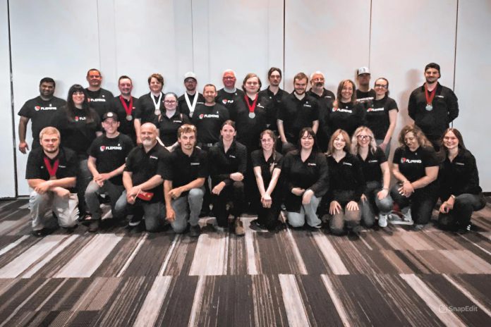 A total of 17 students from Fleming College participated in the 2025 Skills Ontario Competition in Toronto on May 5 and 6, with medals awarded to seven of the competitors on May 7. (Photo courtesy of Fleming College)