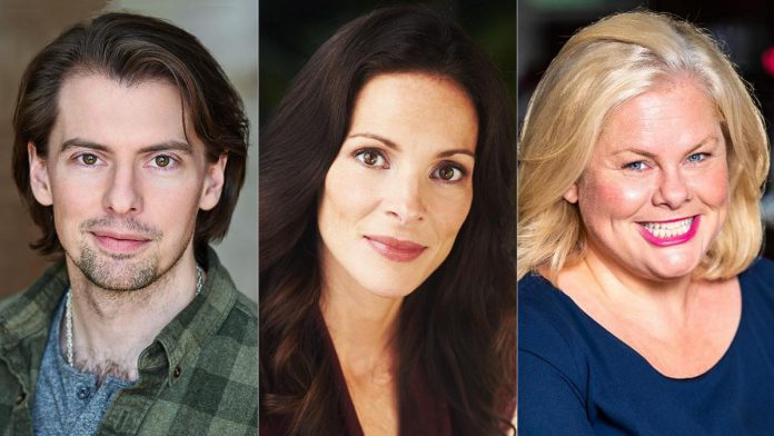 Ephraim Ellis, Elana Post, and Sarah Quick star in the Canadian premiere of the British musical comedy "Desperate to be Doris" at Globus Theatre in Bobcaygeon from May 29 to June 7, 2025, which also features a community chorus of local residents who will perform the songs of Doris Day. (kawarthaNOW collage of supplied photos) Ephraim Ellis, Elana Post, and Sarah Quick star in the Canadian premiere of the British musical comedy "Desperate to be Doris" at Globus Theatre in Bobcaygeon from May 29 to June 7, 2025, which also features a community chorus of local residents who will perform the songs of Doris Day. (kawarthaNOW collage of supplied photos)