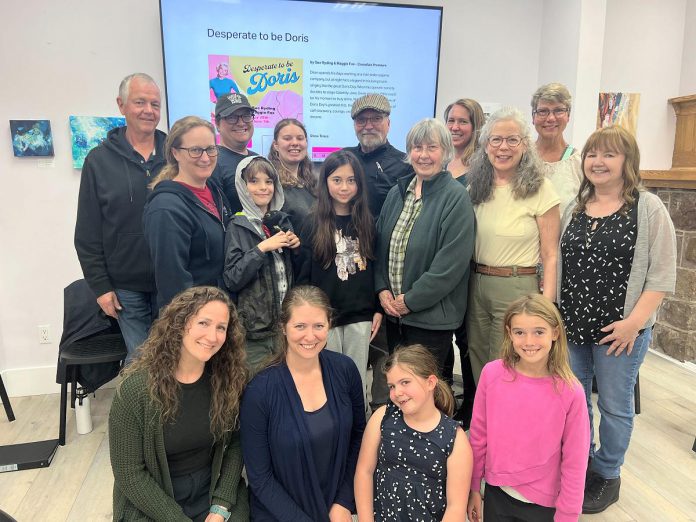 Some of the local residents who will be performing in the community chorus for the Canadian premiere of the British musical comedy "Desperate to be Doris" at Globus Theatre in Bobcaygeon from May 29 to June 7, 2025. (Photo courtesy of Globus Theatre)