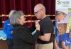 Susan Zambonin, CEO of Habitat for Humanity Peterborough & Kawartha Region (Habitat PKR), presented Lindsay ReStore volunteer Kevin Deuchars with the King Charles III Coronation Medal at a special volunteer celebration hosted at Omemee Coronation Hall on April 30, 2025 during National Volunteer Week. (Photo: Habitat PKR)