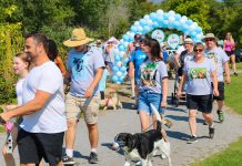 The Lakefield Animal Welfare Society (LAWS) is inviting animal lovers to join the "Doggie Dash," a community dog walk through Lakefield on June 7, 2025 to raise essential funds for the non-profit shelter. Participants can sign up to raise money as an individual or in teams, join the 1.5 or 2.5 kilometre walk, and enjoy a lively post-walk social at Selwyn's Isabel Morris Park, which will include local vendos, pet-friendly shopping, and live music from singer-songwriter Sean Hully. (Photo courtesy of LAWS)