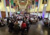 A sold-out crowd of 200 people attended the Peterborough and Kawarthas Chamber of Commerce's inaugural Luminary Awards celebration at the Great Hall of Trent University's Champlain College on May 8, 2025, which saw awards in five categories that recognize women at all stages of their careers presented to Sheena Howard, Jenisha Sanjit Arora, Rachel Stark, Tiffany Arcari, and Jeannine Taylor. (Photo: Jeannine Taylor / kawarthaNOW)