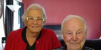 Longtime Peterborough businessman Ernie Ferguson with his beloved wife Mona, who passed away in 2022. Due to serious health issues, Ferguson chose to pursue medical assistance in dying and, on May 12, 2025, passed away peacefully in his home surrounded by family at the age of 97. (Photo courtesy of the Ferguson family)