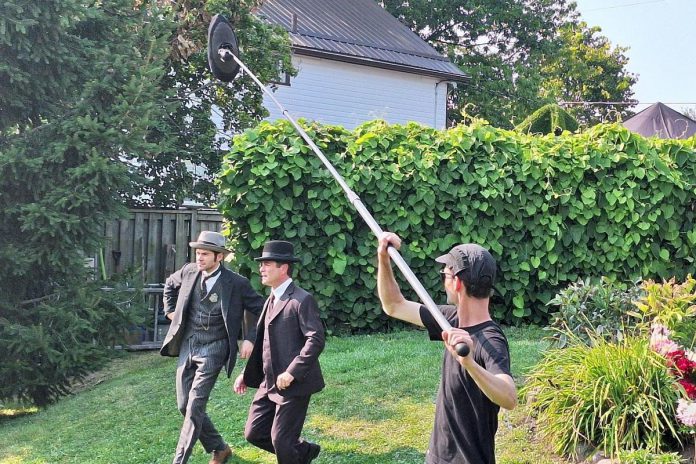 A scene for the 18th season of "Murdoch Mysteries" being filmed at 181 Perry Street in Cobourg on September 11, 2024. The production company is returning to Cobourg on May 26 and 27, 2025 to film scenes for the 19th season of the popular mystery drama series. (Photo: Experience Cobourg / Facebook)