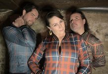 In support of their self-titled debut double album, "glitter folk" trio LeVolume (wife-and-husband team Jenny Whiteley and Joe Wright with Julian Brown) are performing at the Gordon Best Theatre in downtown Peterborough on Saturday night. (Photo via levolume.com)