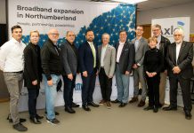 Representatives of the federal, provincial, and municipal governments, the private sector, and more gathered in Cobourg on May 22, 2025 to announce that construction is underway on a 1,125-kilometre fibre optic network that aims to offer reliable high-speed internet to 11,000 unserved or underserved homes and businesses in Northumberland County by the end of 2025. (Photo: Northumberland County)