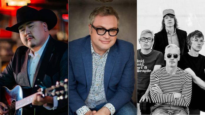 William Prince, Steven Page, and Sloan are three of the musical acts performing free-admission concerts during the 38th season of Peterborough Musicfest, which runs from June 28 to August 16, 2025. (kawarthaNOW collage) William Prince, Steven Page, and Sloan are three of the musical acts performing free-admission concerts during the 38th season of Peterborough Musicfest, which runs from June 28 to August 16, 2025. (kawarthaNOW collage)