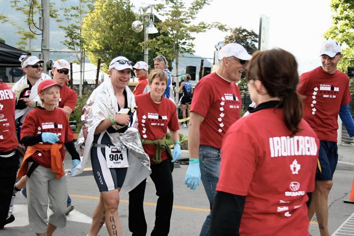Dr. Terry May after his Ironman Canada triathlon in 2010. (Photo courtesy of the May Family)