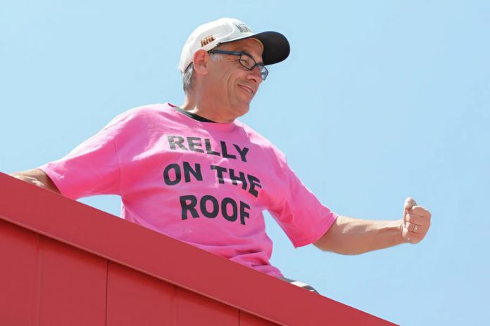 Prior to his most recent support of the United Way Peterborough & District by organizing five Peterborough Performs benefit concerts, Paul Rellinger began the "Relly on the Roof" fundraiser in 2011 to support the United Way, subsequently raising funds Habitat For Humanity Peterborough & Kawartha Region for the next seven years. (Photo courtesy of Paul Rellinger)