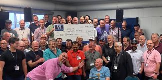 Members of 100 Men Kawartha Lakes gathered at the Fenelon Falls Legion on June 5, 2025, where they voted to donate over $10,000 to the Lindsay Agricultural Society, and $2,500 each to Lindsay Little Theatre and the Kinsmen Club of Lindsay. (Photo: 100 Men Kawartha Lakes)