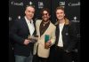 Daryl Scott, Jesse Slack, and Owen Riegling received the Songwriter(s) of the Year award at the CMAOntario Awards on June 1, 2025 for their work on Riegling's song "Moonshines," which also won Single of the Year. (Photo via Jesse Slack/Instagram)