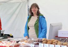 Jennie MacKenzie is the founder of Jen's Home Baking, a Lakefield-based small business that has been a vendor at the Lakefield Farmers' Market in the Township of Selwyn since the market was founded in 2010. Now in its 16th season, the market runs every Thursday morning between 9 a.m. and 1 p.m. in the parking lot behind the Lakefield-Smith Community Centre, and supports local farmers, small businesses, and the region's tourism sector. (Photo courtesy of Lakefield Farmers' Market)