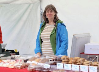 Jennie MacKenzie is the founder of Jen's Home Baking, a Lakefield-based small business that has been a vendor at the Lakefield Farmers' Market in the Township of Selwyn since the market was founded in 2010. Now in its 16th season, the market runs every Thursday morning between 9 a.m. and 1 p.m. in the parking lot behind the Lakefield-Smith Community Centre, and supports local farmers, small businesses, and the region's tourism sector. (Photo courtesy of Lakefield Farmers' Market)