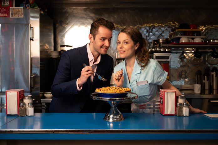 Real-life couple Sayer Roberts and Kaylee Harwood play the leading roles of Dr. Pomatter and Jenna in the Capitol Theatre's production of the musical "Waitress," which runs for 19 performances from June 13 to 29, 2025 at the historic Port Hope venue. (Photo: Sam Moffatt)