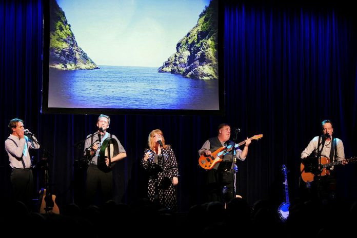 Shipyard Kitchen Party performing The Newfoundland Songbook at the John Saunders Centre in Collingwood in April 2025. (Photo: Dave West)