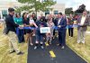 Kids, parents, families, supporters, and local dignitaries joined the celebrations at Five Counties Children's Centre in Cobourg on June 19, 2025 to mark the official opening of the new accessible backyard space. Completed at a cost of $376,000, the backyard project includes accessible amenities like a rubberized track for wheelchairs/bikes/mobility devices, sensory play equipment, a slide, and wheelchair swing, along with other play features, raised garden beds, stage area, gazebo, Indigenous cultural awareness space, sunshade cover, storage sheds, and safety fencing. (Photo courtesy of Five Counties Children's Centre)