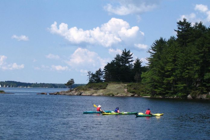 East Syndicate Island on Stony Lake was one of the first properties protected by Kawartha Land Trust 20 years ago. In 2005, owner Norman Cowan signed a conservation easement agreement to protect the private property in perpetuity and then, when he passed away in 2016, bestowed full ownership of the island to the land conservation charity. (Photo courtesy of Kawartha Land Trust)