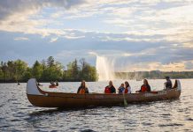 The New Canadians Centre's fifth annual "Lessons from the Land" event on July 1, 2025 features a range of Indigenous-led programs and activities at the Jiimaan Kinomaagewin / Canadian Canoe Museum in Nogojiwanong-Peterborough. With a focus on learning from the water, the day will include a Voyageur canoe tour of Little Lake led by the museum. All events are free and family friendly, though advanced registration is required for the canoe tour. (Photo: The Canadian Canoe Museum)