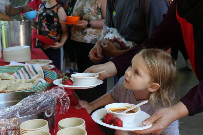 The New Canadians Centre's "Lessons from the Land" event on July 1, 2025 at the Jiimaan Kinomaagewin / Canadian Canoe Museum will conclude with a lunch of soup and bread catered by Thomas Olszewski's Grandfather's Kitchen. (Photo: New Canadians Centre)
