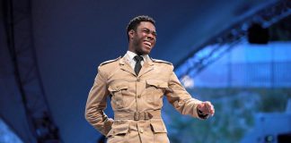 Canadian actor, playwright, and director Cameron Grant performing as Montague in the Stratford Festival's 2021 staging of "Serving Elizabeth" by Marcia Johnson, which offers a different perspective of Princess Elizabeth's 1952 trip to Kenya when she learned she had become the Queen of England than was portrayed in the hit Netflix series "The Crown." Grant will be reprising the role when New Stages Theatre presents a staged reading of the play at Market Hall Performing Arts Centre in downtown Peterborough on June 14, 2025. (Photo: David Hou)