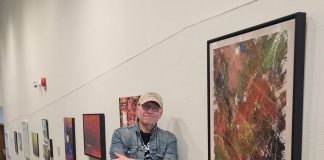 An abstract painter and musician, Lakefield's David Goyette is well known in Peterborough for his community support, philanthropy, and tireless promotion of the arts. Goyette is the sole finalist for the Peterborough Arts Awards' Arts Champion award, which recognizes a person who has consistently provided outstanding support and encouragement for the development of the arts in Peterborough through philanthropy, volunteerism, or the development of partnerships and collaborations. The winner of the $2,000 award gives it to a local not-for-profit professional arts organization. (Photo: Victoria Pearce)
