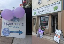 Susan Fisher, managing director of Silver Lights Senior Services in Lindsay, is looking to partner with Kawartha Lakes restaurants to offer dementia-friendly dining as a way of honouring her late mother who had Alzheimer's disease and supporting others who are walking a similar path. The inaugural event was held on June 13, 2025 at Charmin's Wholesome Foods Catering and The Club House in Lindsay. (Photos: Silver Lights Senior Services)