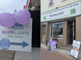 Susan Fisher, managing director of Silver Lights Senior Services in Lindsay, is looking to partner with Kawartha Lakes restaurants to offer dementia-friendly dining as a way of honouring her late mother who had Alzheimer's disease and supporting others who are walking a similar path. The inaugural event was held on June 13, 2025 at Charmin's Wholesome Foods Catering and The Club House in Lindsay. (Photos: Silver Lights Senior Services)