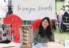 19-year-old Curve Lake First Nation artist Soraya Whetung of Soraya Beads selling her handmade jewellery at the 71st annual Curve Lake Pow Wow in September 2024. Her handmade beaded bracelets will soon be available for purchase through Canadian off-price department store chain Winners. (Photo courtesy of Soraya Whetung)