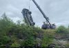 A vehicle is removed from the Talbot River north of Kirkfield on June 28, 2025. (Photo: Kawartha Lakes OPP)