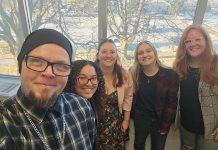 The team at Youth Wellness Hub Ontario Northumberland (YWHO Northumberland) includes, from left to right, Chad Valyear (Peer Support), Alexis Forde (Care Coordinator), Jennifer Pendergast (Project Manager), Carissa Parsons (Mental Health / Substance Use Counsellor), Alex Crosier (Intake / Youth Facilitator), and (not pictured) Sam Rockbrune (Executive Director of Rebound Child & Youth Services). A virtual platform is now available to provide youth aged 12 to 25 in Northumberland County with free low-barrier mental health and peer support services, with YWHO Northumberland's physical headquarters under development at 15 Cavan Street in Port Hope. (Photo: Chad Valyear)