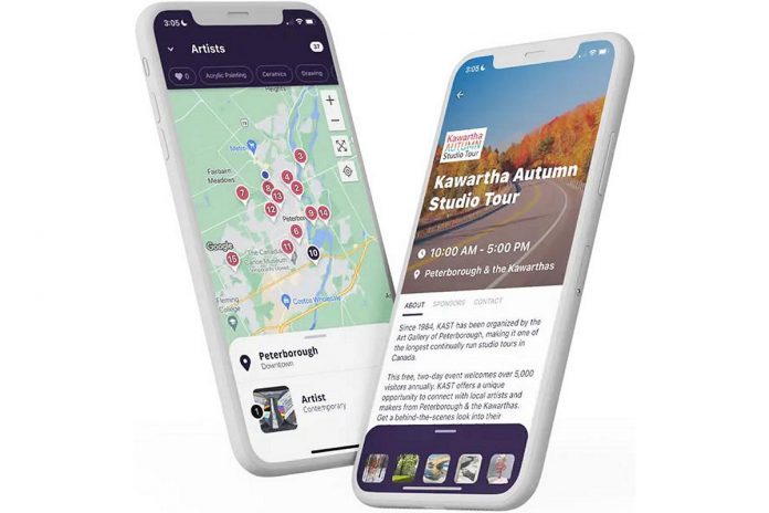 You can download the free Toureka! app for your mobile device to browse through artists' bios, view samples of their work, and create a customized route for the studios you want to visit during the 41st annual Kawartha Autumn Studio Tour on September 27 and 28, 2025. (Photo courtesy of Art Gallery of Peterborough)