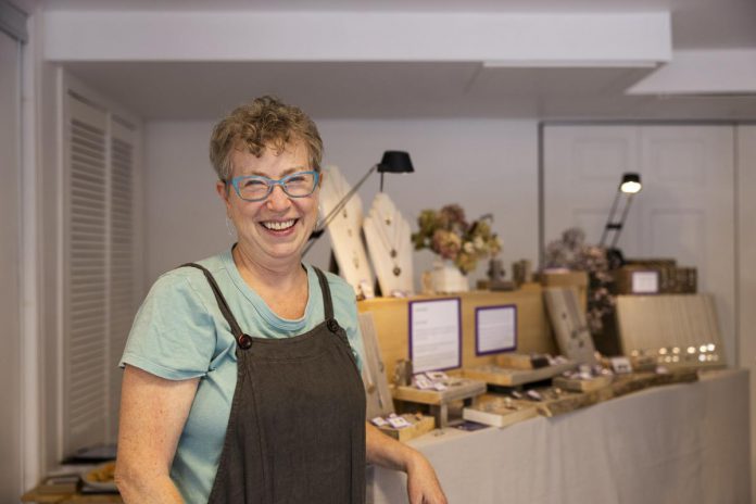 Jewellery designer and maker Valerie Davidson will be opening her studio and doing live demonstrations throughout the weekend of the 41st annual Kawartha Autumn Studio Tour on September 27 and 28, 2025. Davidson will be sharing a studio space with Paul Chester and Corina Kiefert Chester at Tour Stop 25. (Photo: Zach Ward)