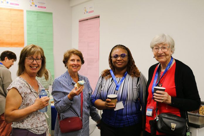 Community volunteers attended the Volunteer Appreciation Coffee Morning held by the Alzheimer Society of Peterborough, Kawartha Lakes, Northumberland, and Haliburton on June 12, 2025. There are a number of opportunities available for people interested in volunteering for the non-profit organization, including in-home recreation therapy, in-office respite, fundraising events, the Minds in Motion social program that incorporates physical activity and mental stimulation for people living with dementia and their care partners, and more. (Photo courtesy of Alzheimer Society PKLNH)