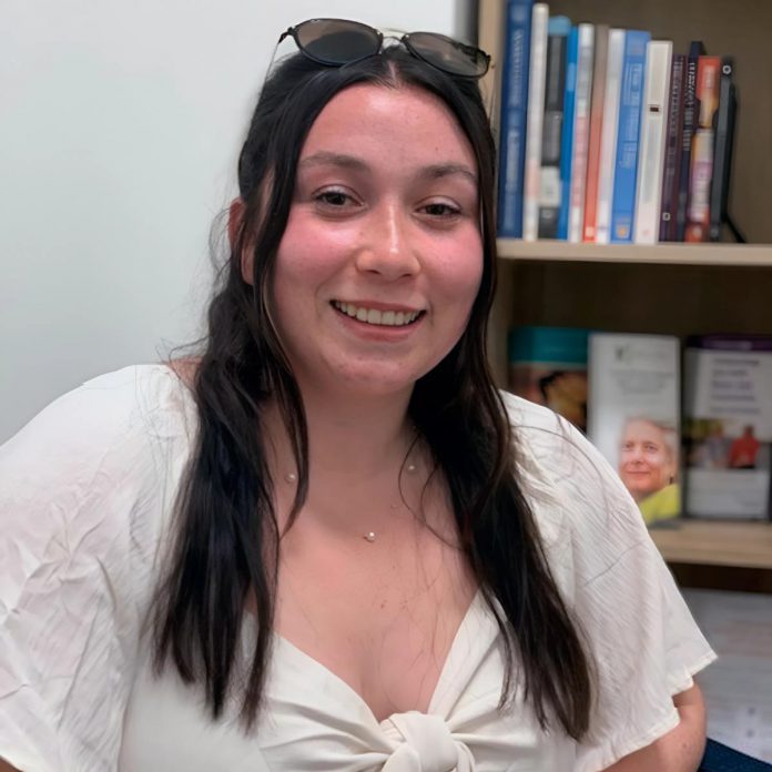A recent graduate of Trent University's social work program who will be continuing her studies with a master's degree from Western University this fall, Kellie Dowdall volunteered for the Alzheimer Society of Peterborough, Kawartha Lakes, Northumberland, and Haliburton's in-home recreation therapy program. She found her weekly one-on-one connection with Bob, who is living with dementia in his own home, to be a meaningful and fulfilling experience. (Photo courtesy of Alzheimer Society PKLNH)