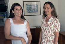 Peterborough MP Emma Harrison with Anna Gainey, Canada's secretary of state for children and youth, during a visit on July 17, 2025. The MP for the Montreal area riding of Notre-Dame-de-Grâce-Westmount where she was raised is one of four children born to Peterborough native and former Montreal Canadiens great Bob Gainey and his wife Cathy. (Photo: Office of Anna Gainey)