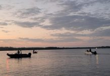 Kawartha Lakes Ontario Provincial Police (OPP) searching Balsam Lake in Kawartha Lakes after a man fell out of a canoe the evening of July 29, 2025. The following day, police recovered the body of a 75-year-old North York man from the lake. (Photo: Kawartha Lakes OPP)