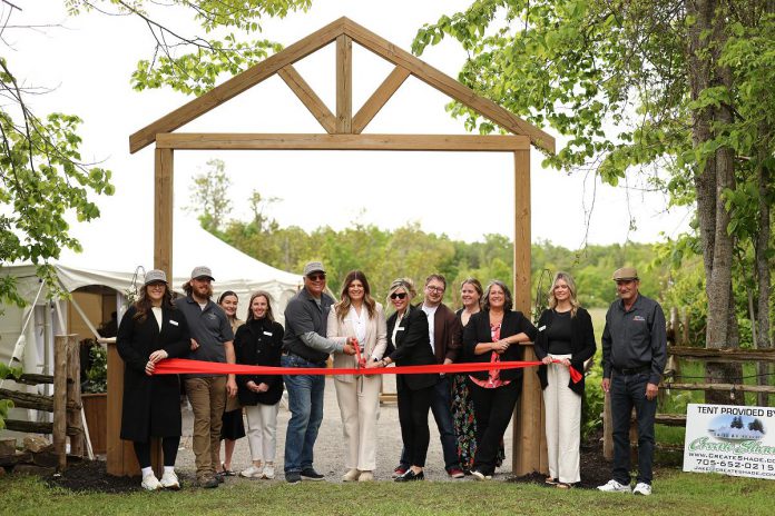 Samantha Perry cut the ribbon alongside her parents Mike and Linda Belsey at a ceremony on May 30, 2025 to celebrate the start of the first full season of Pondview Estates. In partnership with Perry's business Samantha Ann & Co., the elevated do-it-yourself wedding venue in the Township of Asphodel-Norwood makes it a priority to work with other local wedding vendors, who they also celebrate through social media promotion and by hosting an annual open house and vendor market. (Photo: Shannon FC Photography) Samantha Perry cut the ribbon alongside her parents Mike and Linda Belsey at a ceremony on May 30, 2025 to celebrate the start of the first full season of Pondview Estates. In partnership with Perry's business Samantha Ann & Co., the elevated do-it-yourself wedding venue in the Township of Asphodel-Norwood makes it a priority to work with other local wedding vendors, who they also celebrate through social media promotion and by hosting an annual open house and vendor market. (Photo: Shannon FC Photography)
