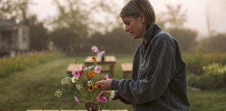 Kelly Convery left her stressful career working as a paramedic for Peterborough County to begin Sanctuary Flower Fields in the Township of Selwyn. Growing cut flowers as well as offering photography sessions and regular wellness events, retreats, and workshops in partnership with many local businesses and artisans, the farm is committed to offering a destination location to connect with nature for health and rejuvenation. (Photo: Mary Zita Payne Photography)