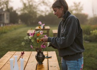 Kelly Convery left her stressful career working as a paramedic for Peterborough County to begin Sanctuary Flower Fields in the Township of Selwyn. Growing cut flowers as well as offering photography sessions and regular wellness events, retreats, and workshops in partnership with many local businesses and artisans, the farm is committed to offering a destination location to connect with nature for health and rejuvenation. (Photo: Mary Zita Payne Photography)