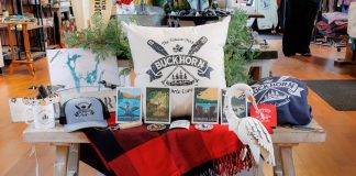 Beyond the Buckhorn-branded clothing and merchandise available at her home décor and gift store Style Your Nest in Buckhorn, owner Jamie Stephenson supports the local and Canadian economy by stocking products from local makers and Canadian brands, or acquiring products sourced through Canadian distributors. The seasonal retail location with a 24/7 online store also invests a portion of pottery sales back into the community every month by donating it to various local charities and organizations. (Photo: Stef Pollari Studios)