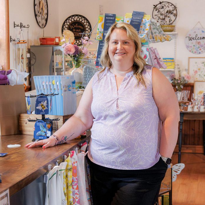 Designer Jamie Stephenson founded Style Your Nest, her home décor and gift store located in the Municipality of Trent Lakes, out of her deep love of creating spaces that reflect the person living within them. For both her retail location and online store, she has made it a priority to feature products for the home, cottage, and garden that are made by local artisans and Canadian brands. (Photo: Stef Pollari Studios)